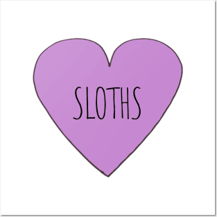 Sloth Love Posters and Art